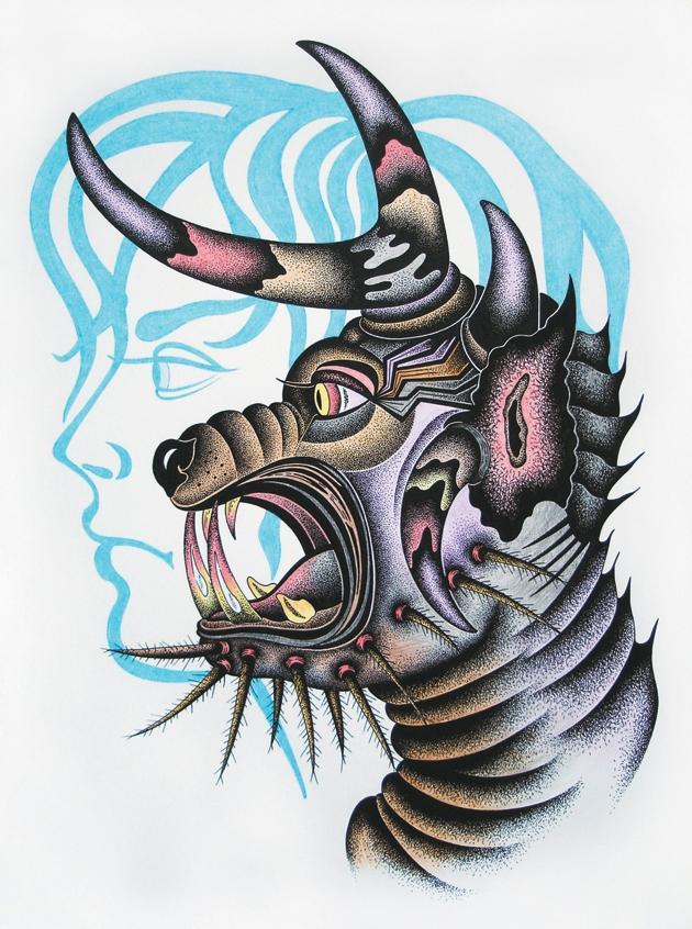 Beispielinhalt (Bild) Dotwork