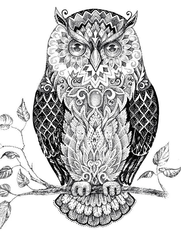 Beispielinhalt (Bild) Dotwork