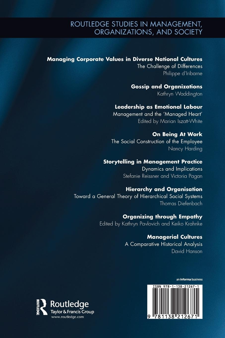 Rückseitencover Managerial Cultures