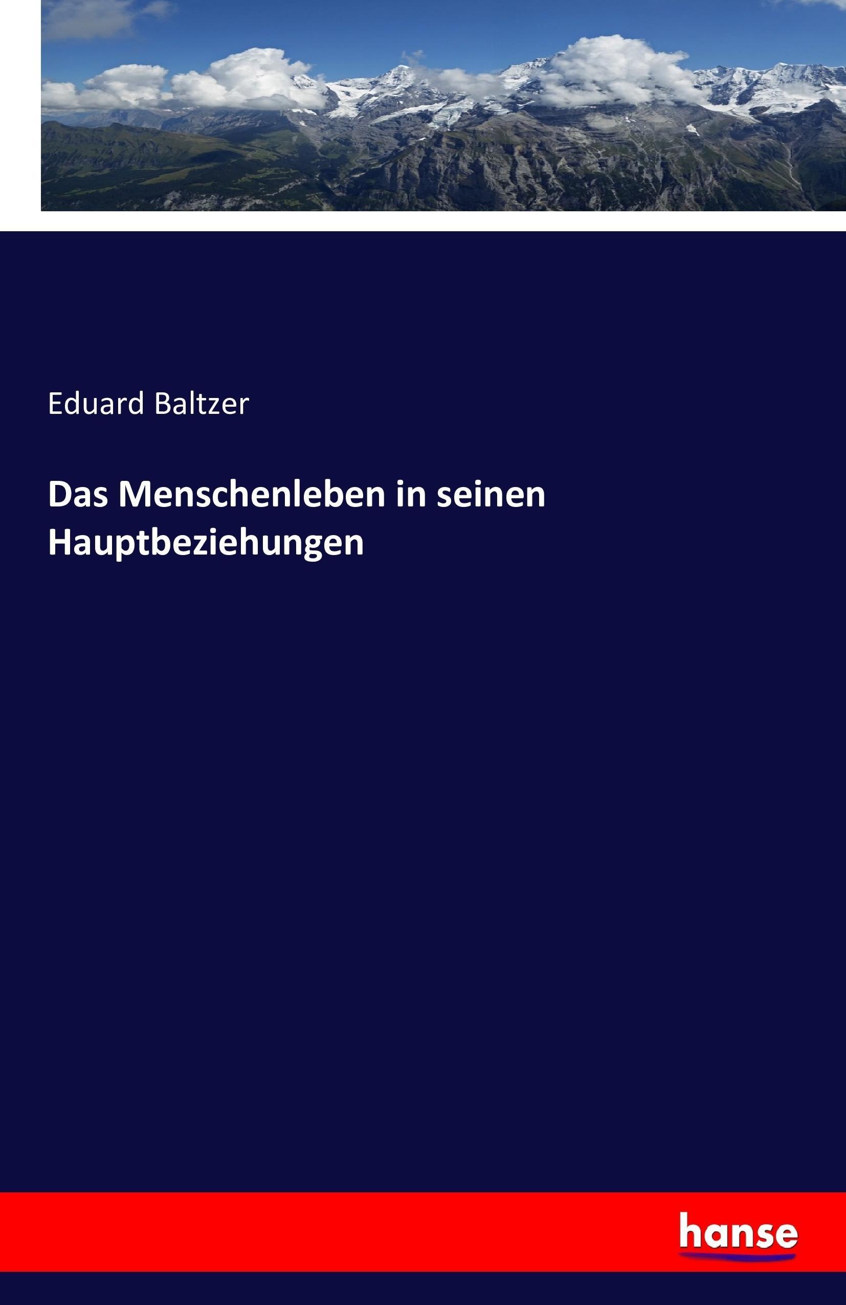 Vorderes Coverbild Das Menschenleben in seinen Hauptbeziehungen