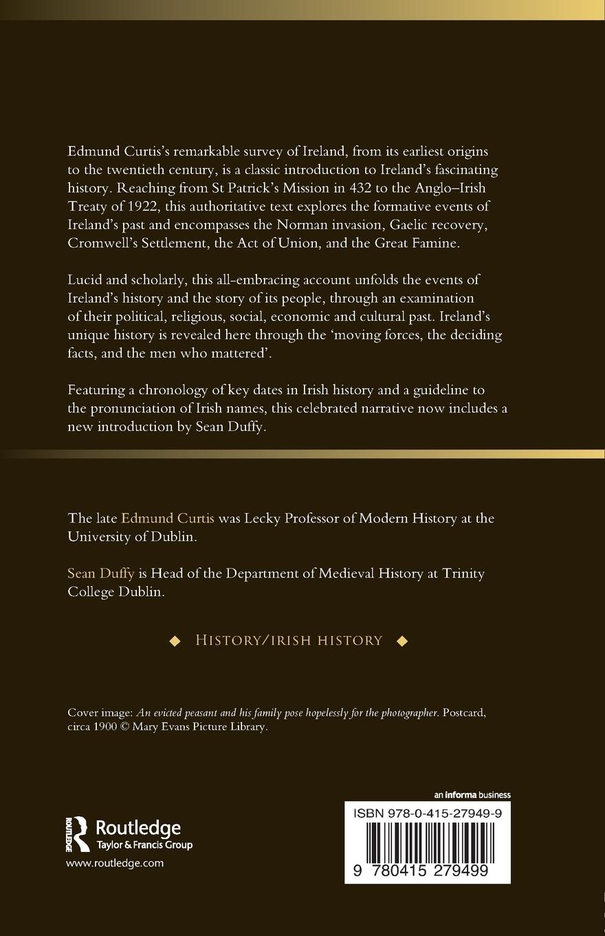 Rückseitencover A History of Ireland