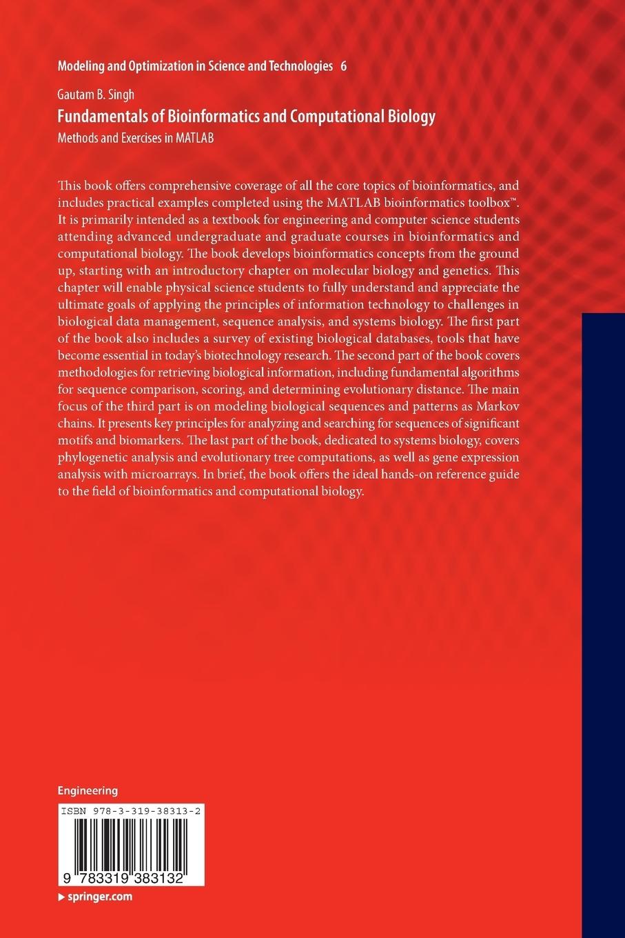 Rückseitencover Fundamentals of Bioinformatics and Computational Biology