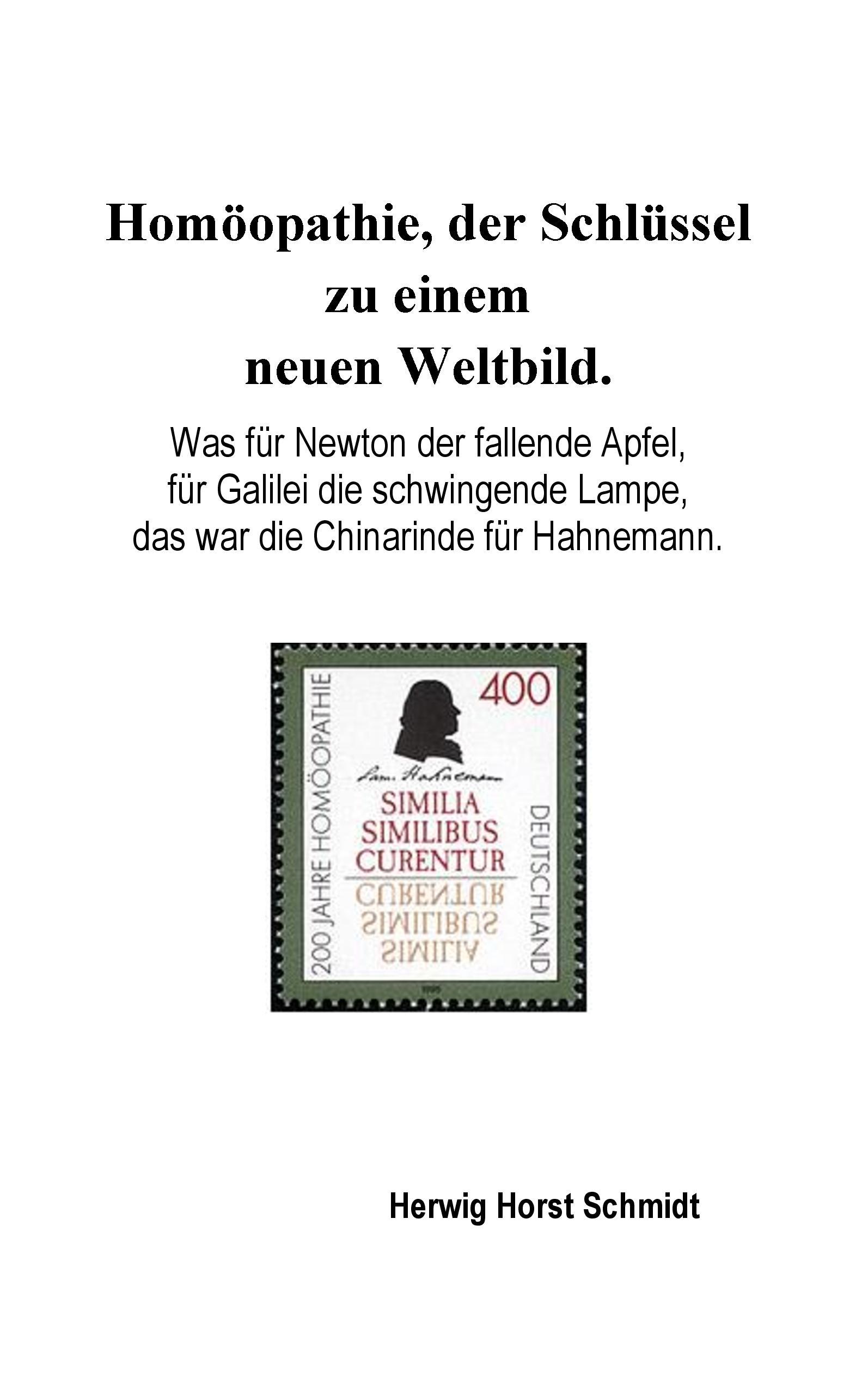 Vorderes Coverbild Homöopathie, der Schlüssel zu einem neuen Weltbild.