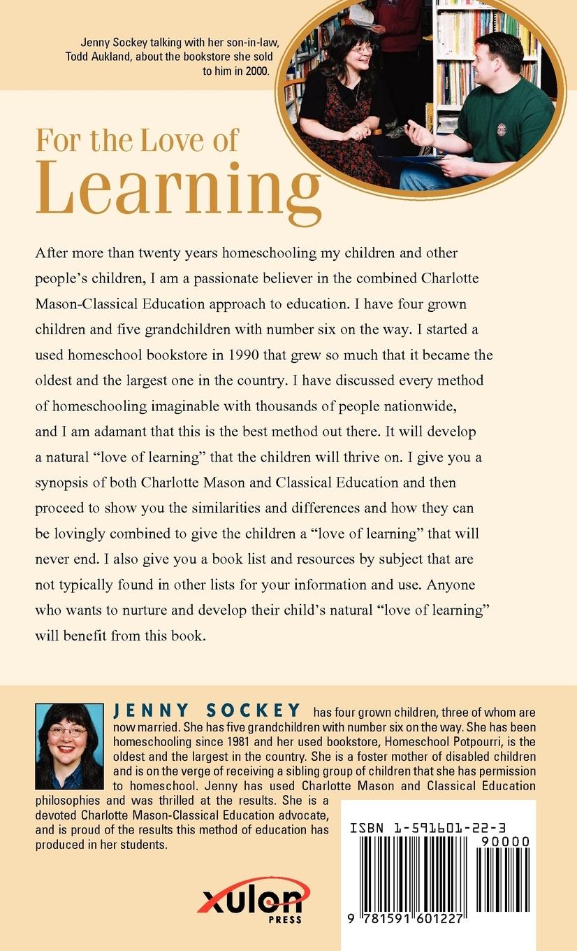 Rückseitencover For the Love of Learning