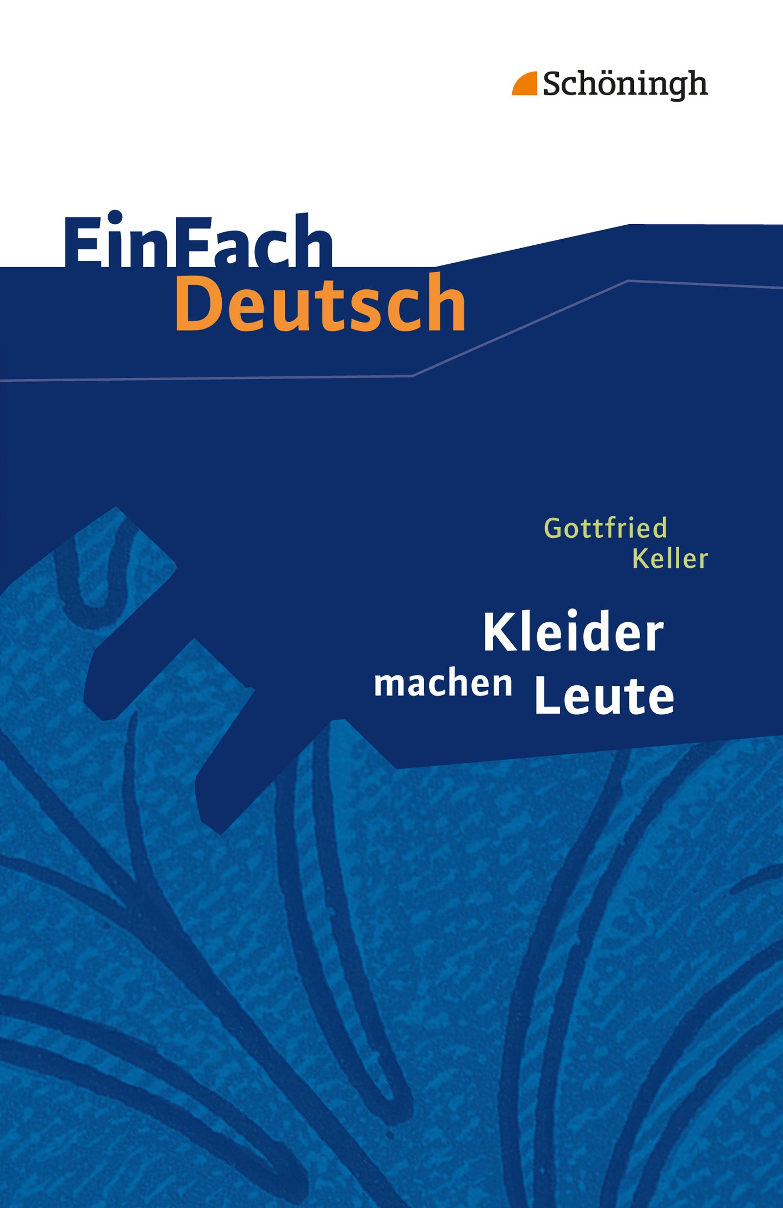 Vorderes Coverbild Kleider machen Leute. EinFach Deutsch Textausgaben
