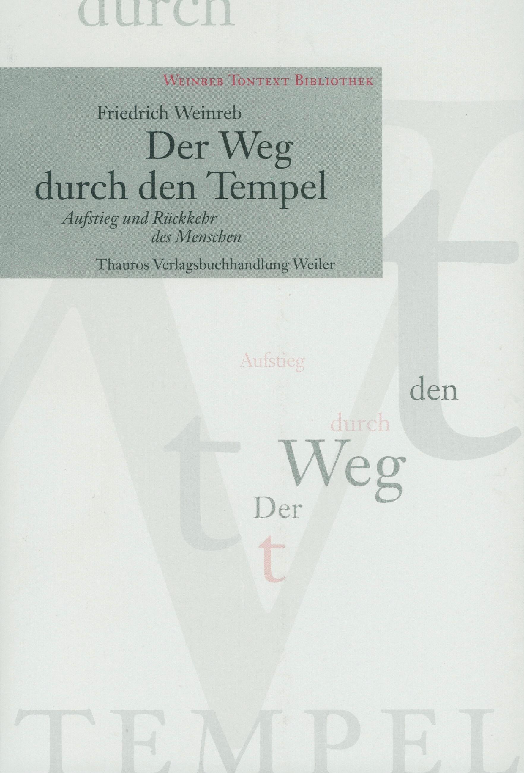 Vorderes Coverbild Der Weg durch den Tempel