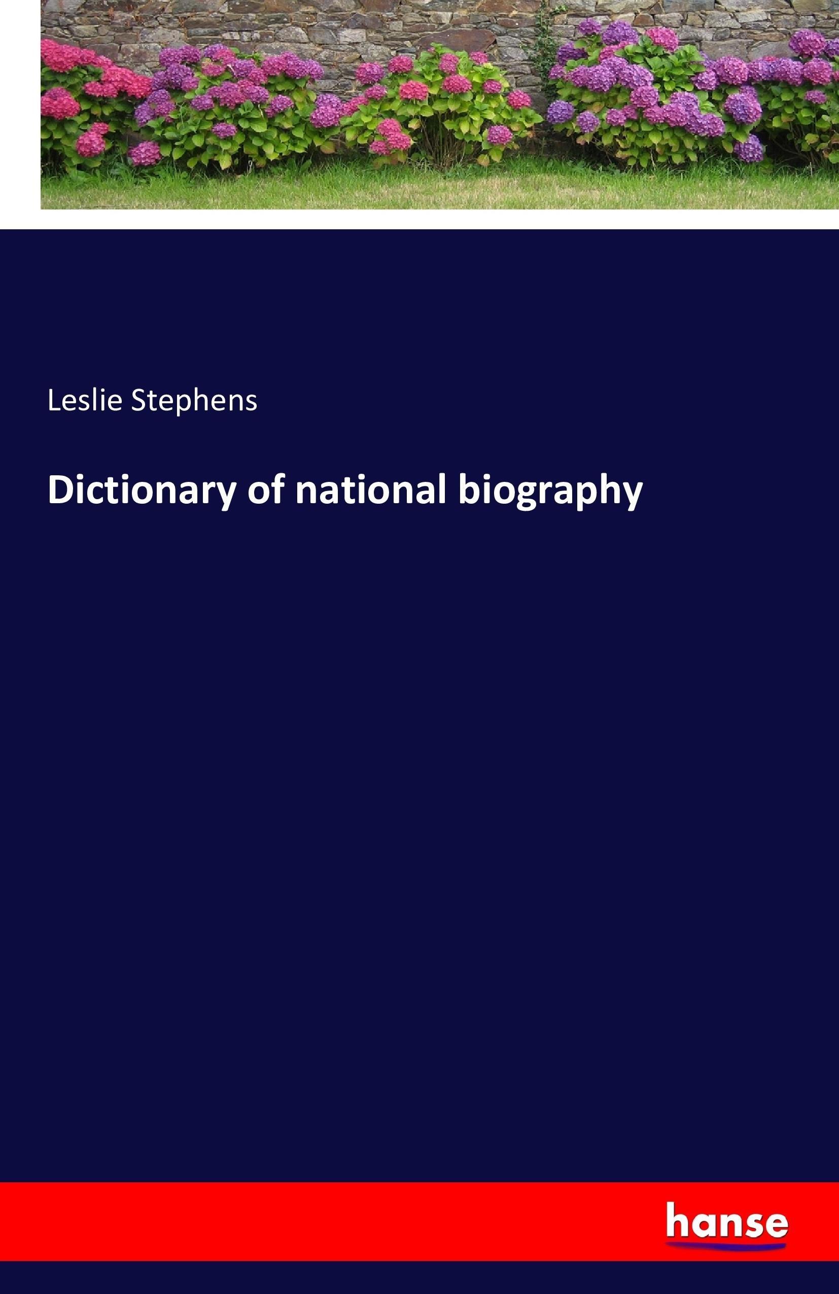 Vorderes Coverbild Dictionary of national biography