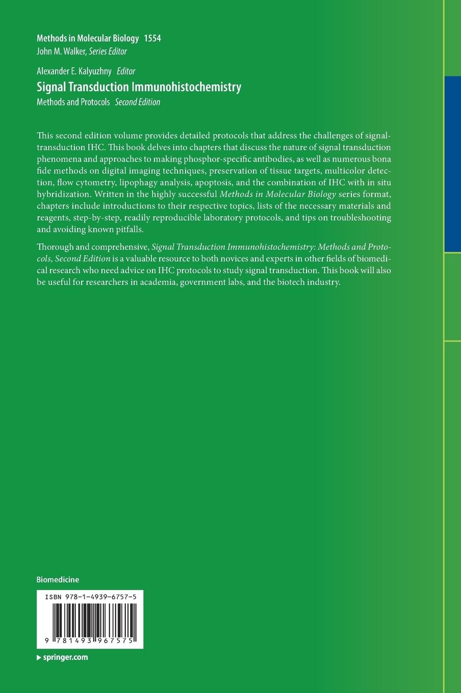 Rückseitencover Signal Transduction Immunohistochemistry