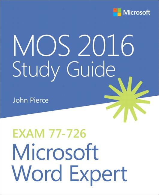 Vorderes Coverbild Mos 2016 Study Guide for Microsoft Word Expert