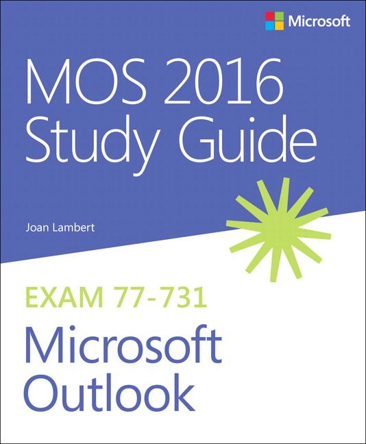 Vorderes Coverbild Mos 2016 Study Guide for Microsoft Outlook