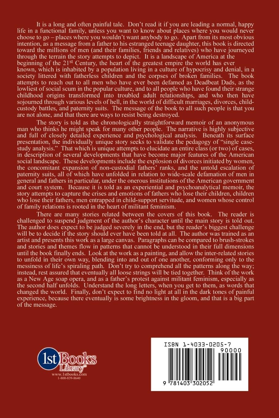 Rückseitencover Letters From a Deadbeat Dad and Other Stories