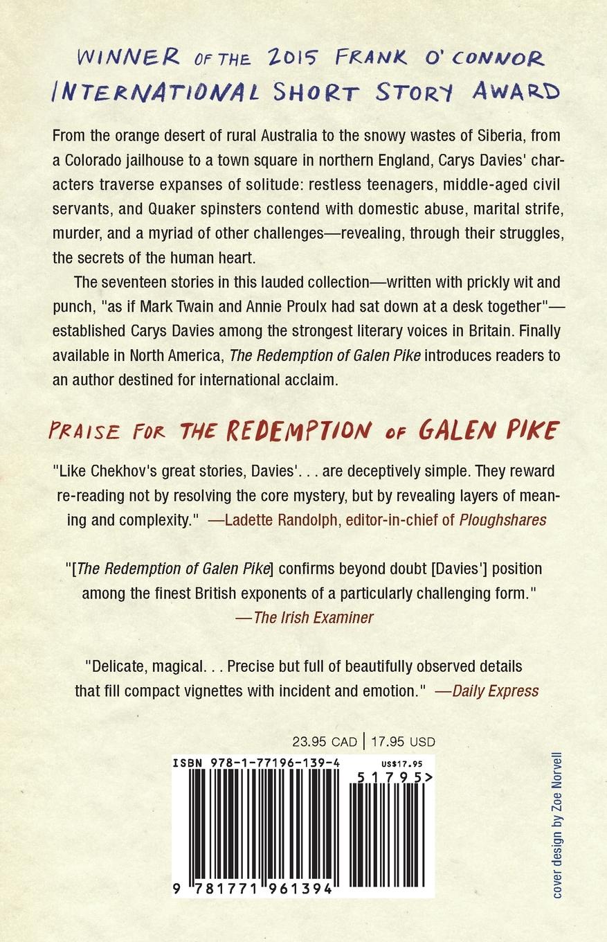 Rückseitencover The Redemption of Galen Pike