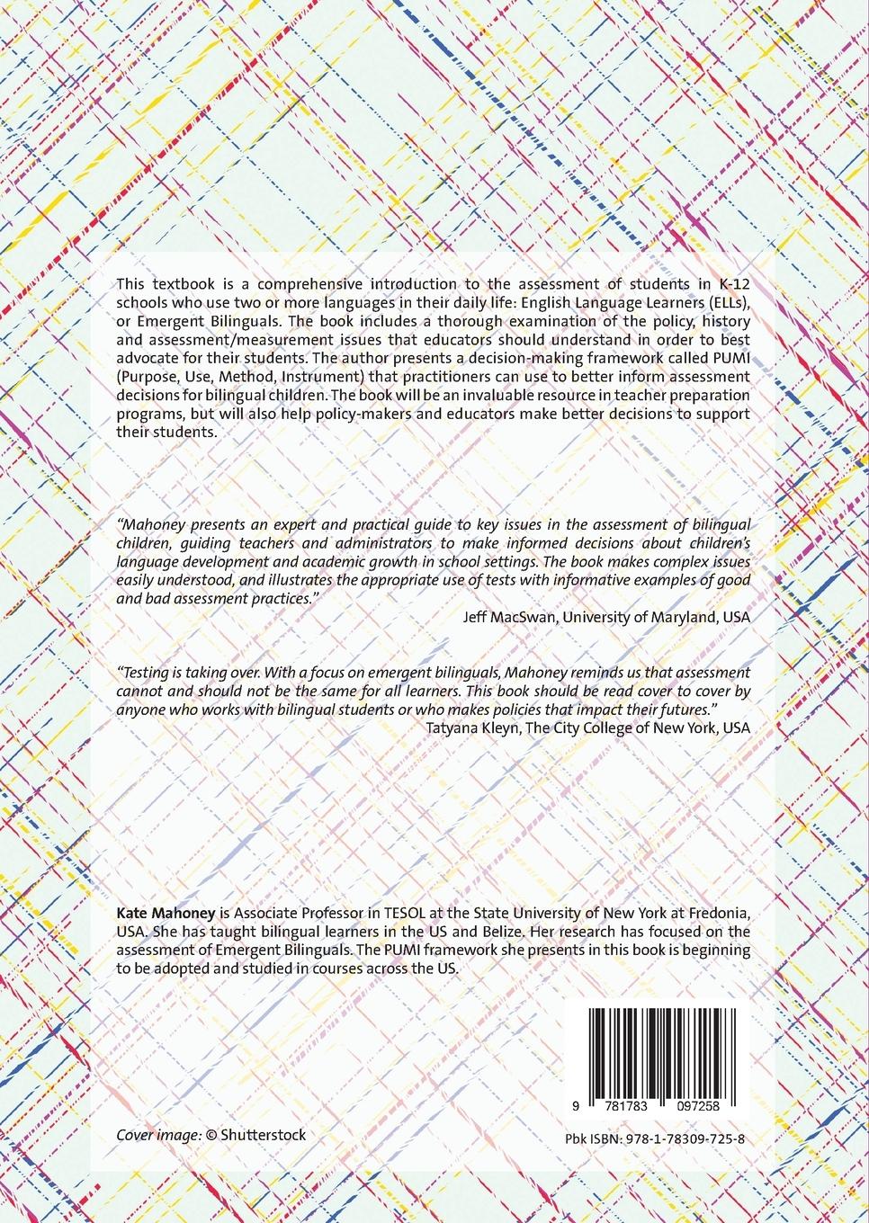 Rückseitencover The Assessment of Emergent Bilinguals