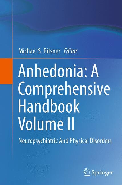 Vorderes Coverbild Anhedonia: A Comprehensive Handbook Volume II