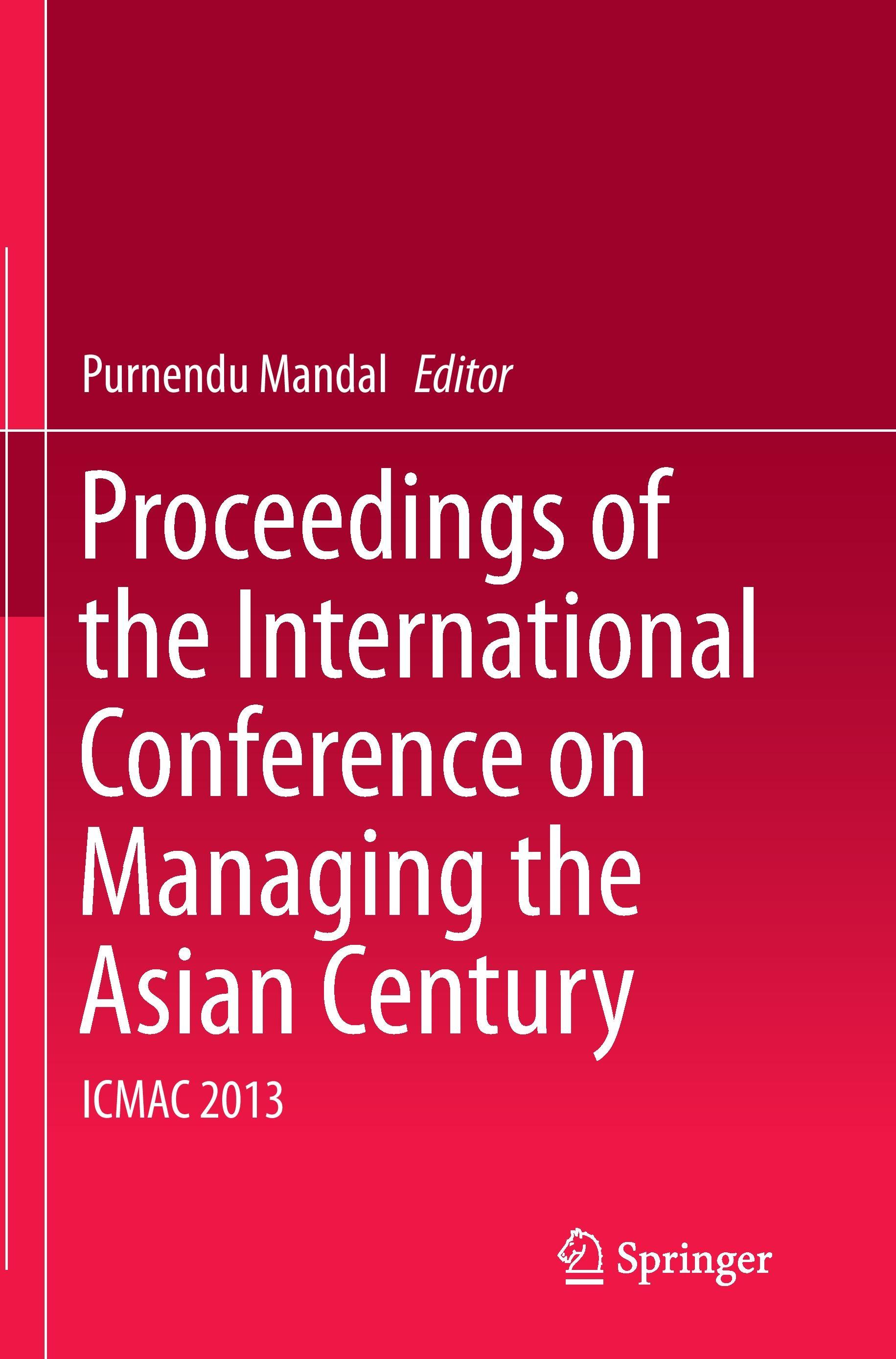 Vorderes Coverbild Proceedings of the International Conference on Managing the Asian Century