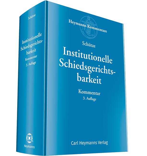 Vorderes Coverbild Institutionelle Schiedsgerichtsbarkeit