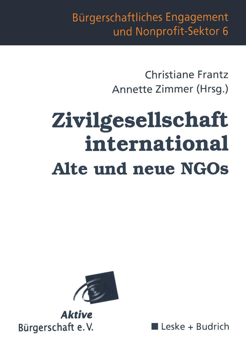 Vorderes Coverbild Zivilgesellschaft international Alte und neue NGOs