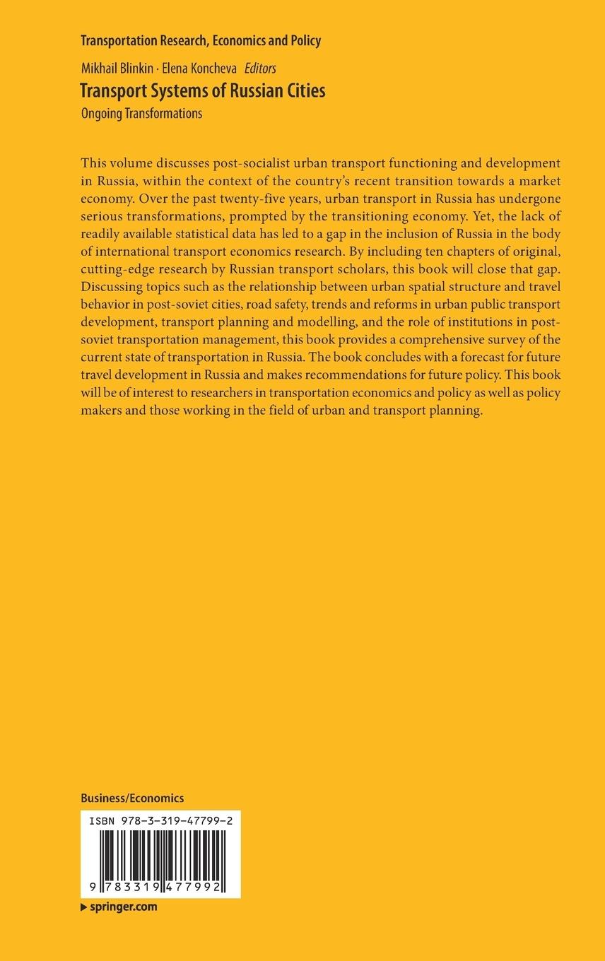 Rückseitencover Transport Systems of Russian Cities