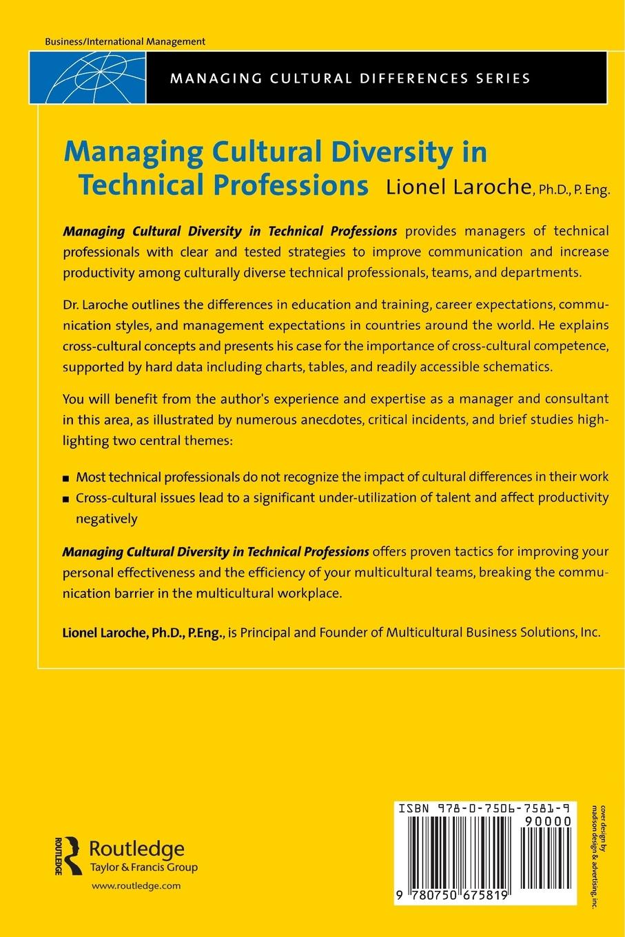 Rückseitencover Managing Cultural Diversity in Technical Professions