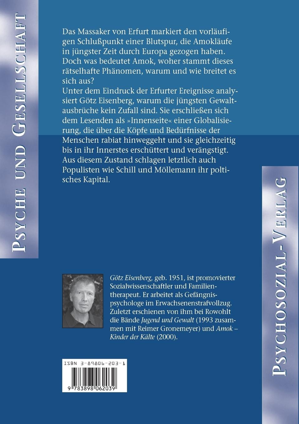 Rückseitencover Gewalt, die aus der Kälte kommt