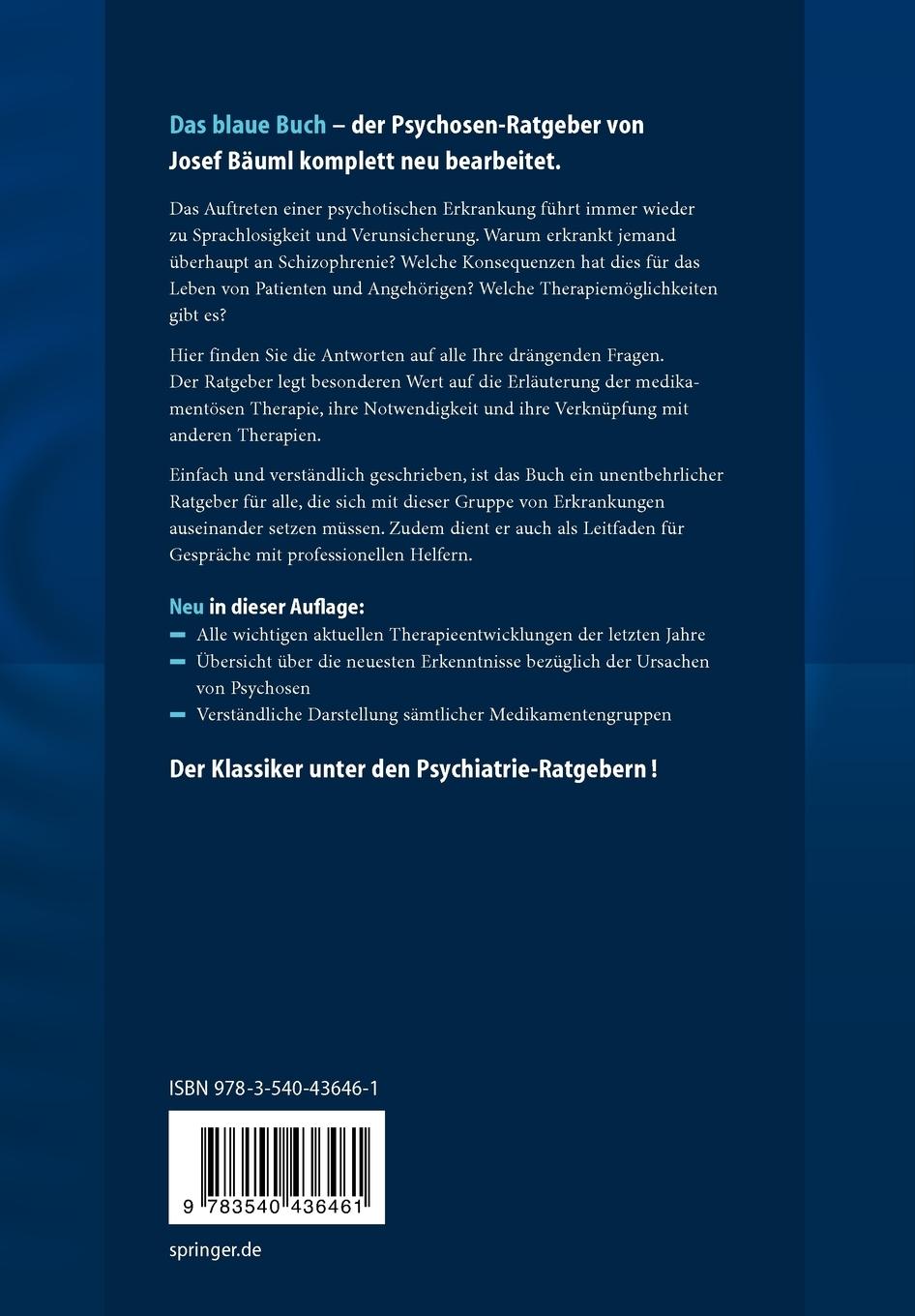 Rückseitencover Psychosen aus dem schizophrenen Formenkreis