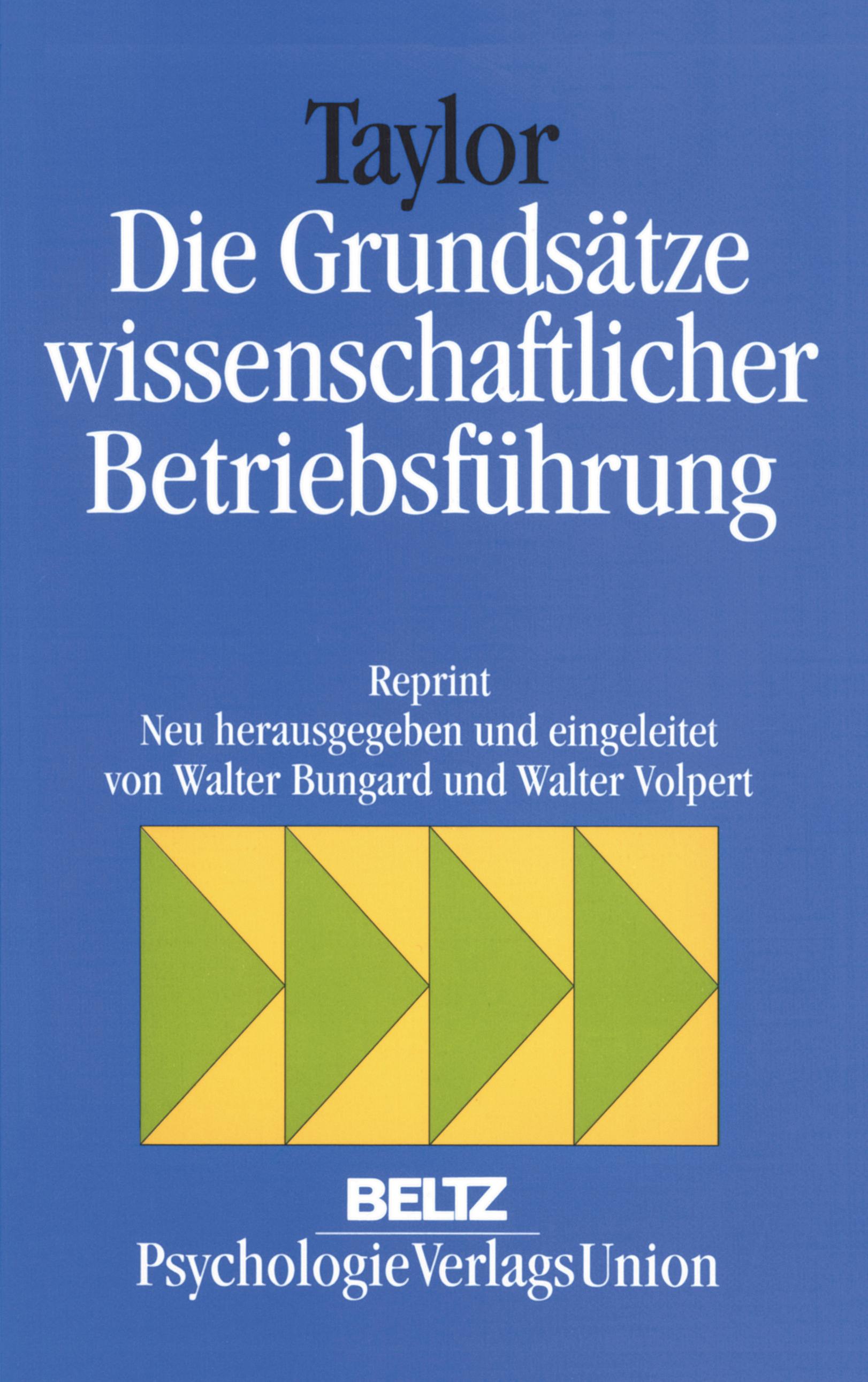 Vorderes Coverbild Die Grundsätze wissenschaftlicher Betriebsführung