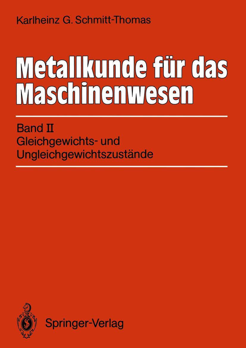 Vorderes Coverbild Metallkunde für das Maschinenwesen