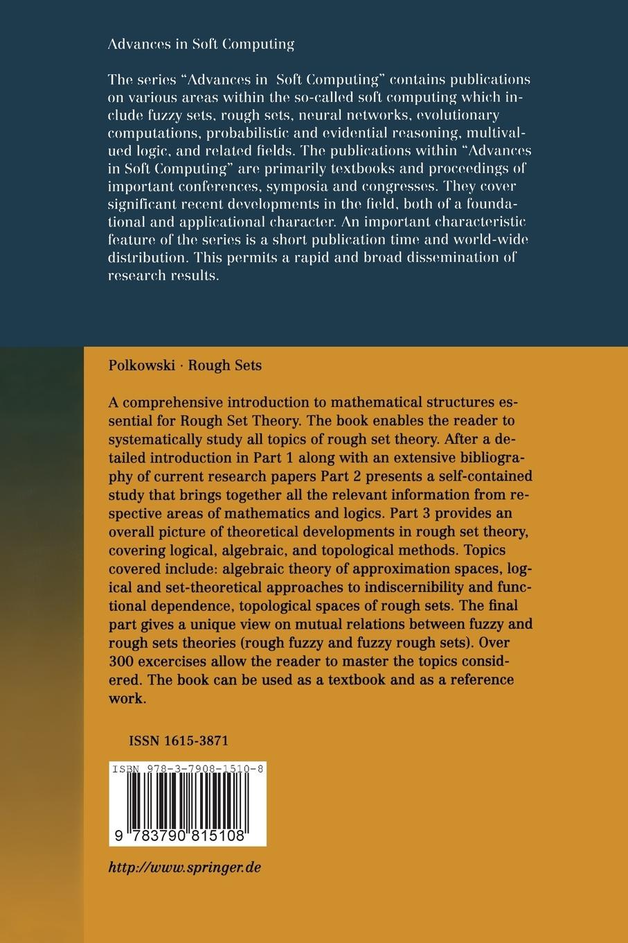Rückseitencover Rough Sets