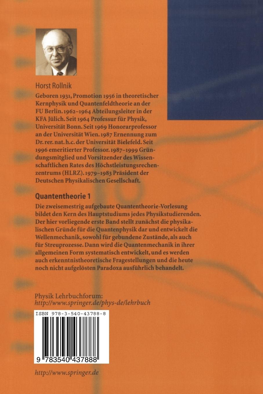 Rückseitencover Quantentheorie 1