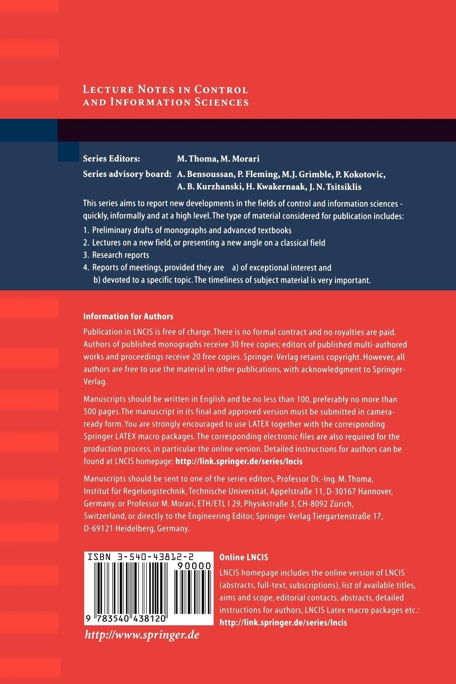 Rückseitencover Modelling, Analysis and Design of Hybrid Systems