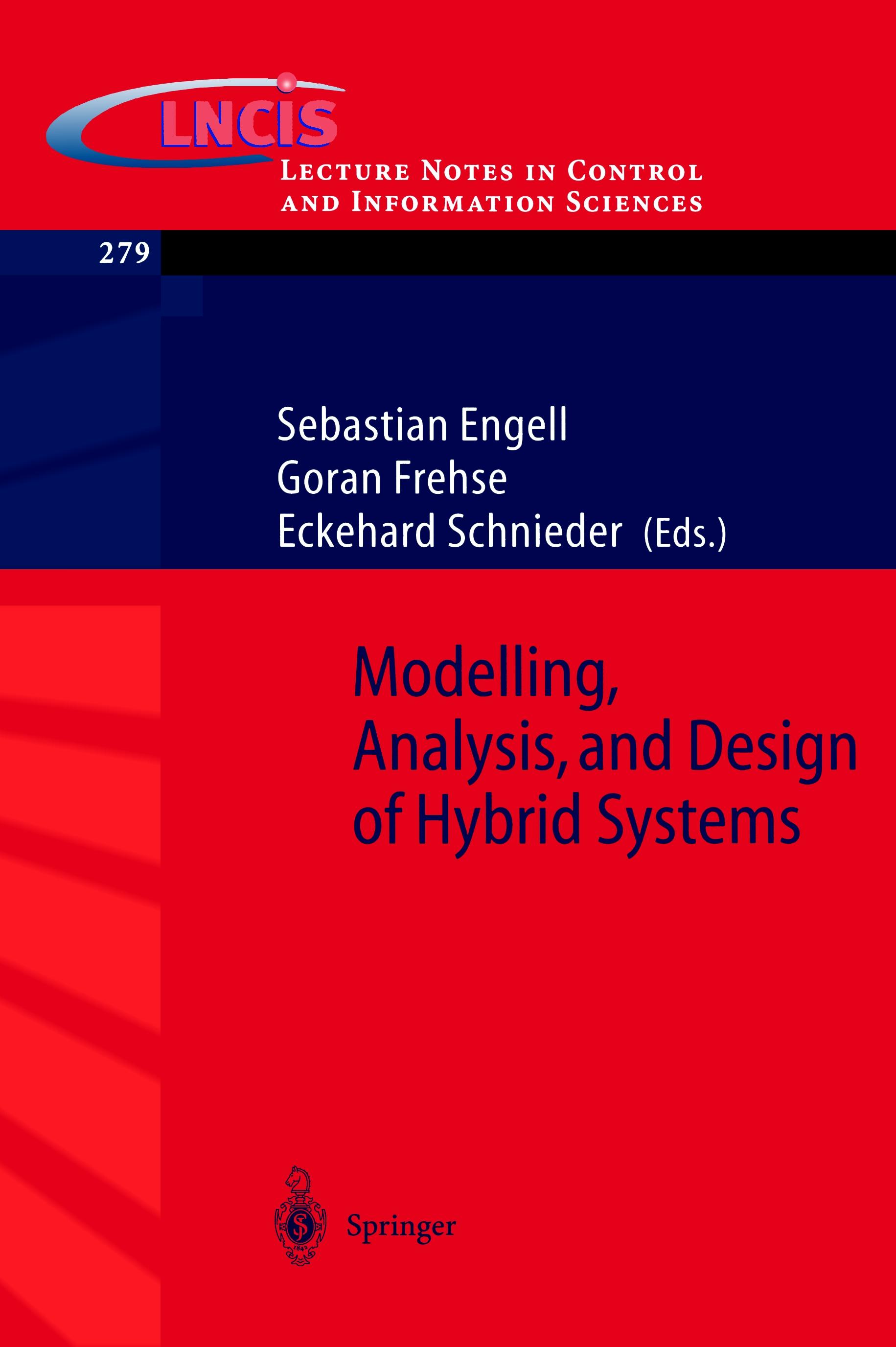Vorderes Coverbild Modelling, Analysis and Design of Hybrid Systems