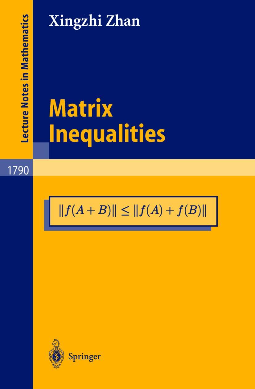 Vorderes Coverbild Matrix Inequalities