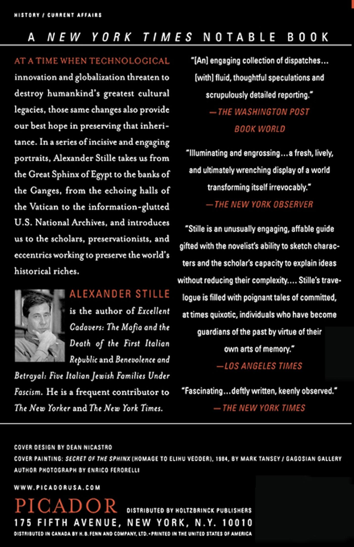 Rückseitencover The Future of the Past