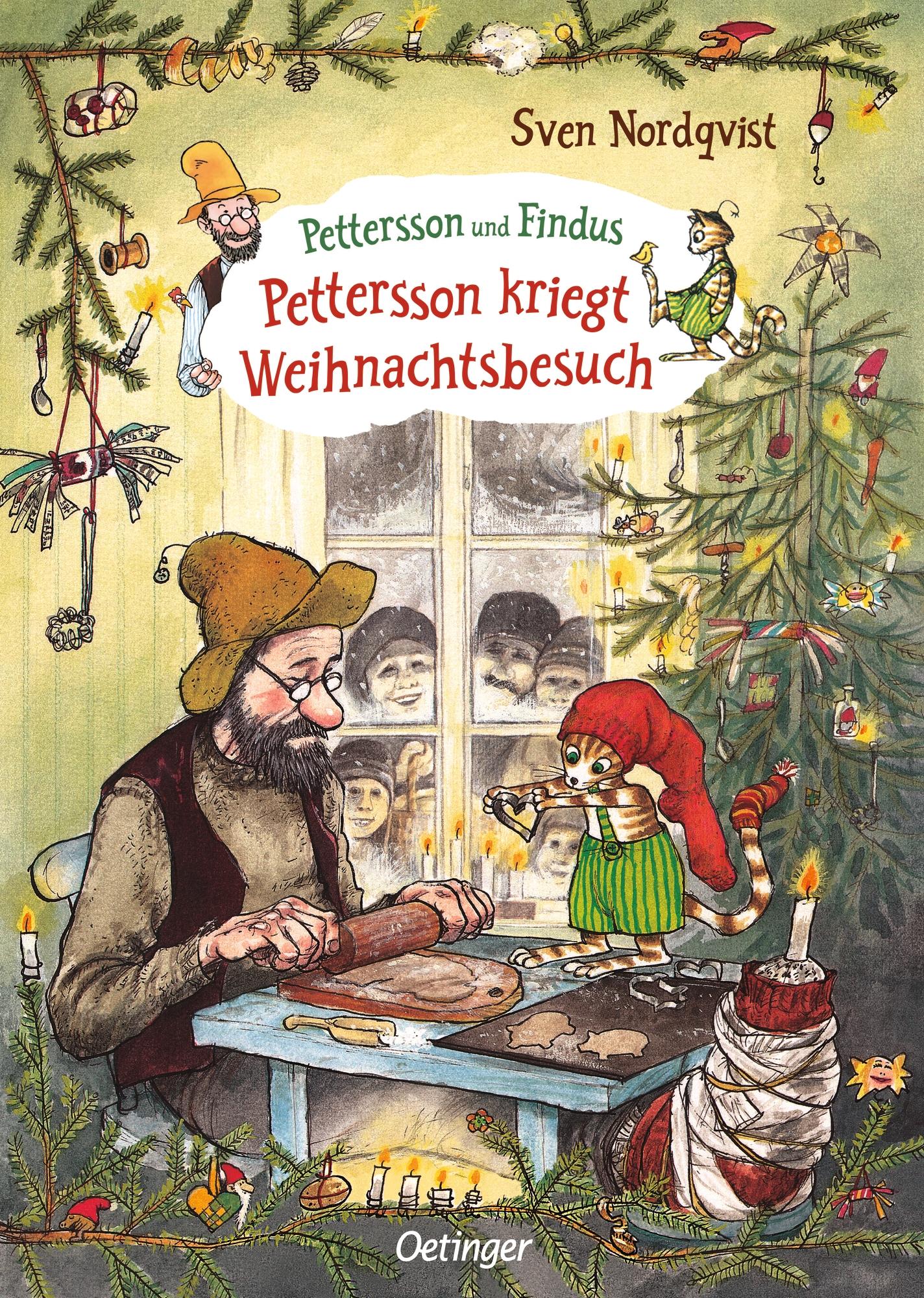 Vorderes Coverbild Pettersson und Findus. Pettersson kriegt Weihnachtsbesuch
