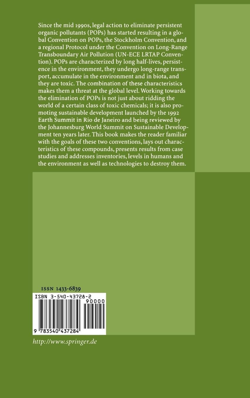 Rückseitencover Persistent Organic Pollutants