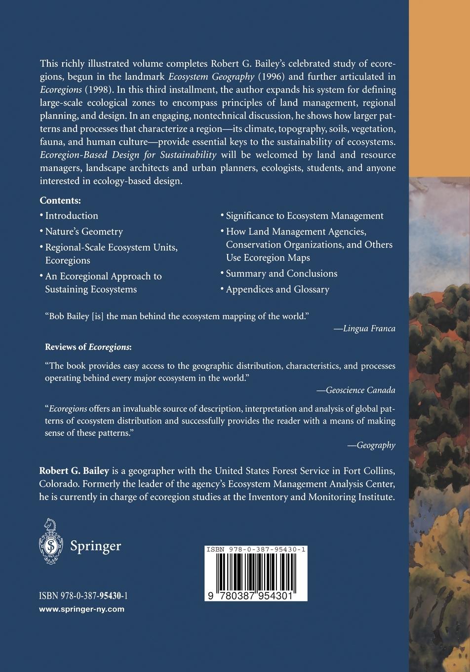 Rückseitencover Ecoregion-Based Design for Sustainability