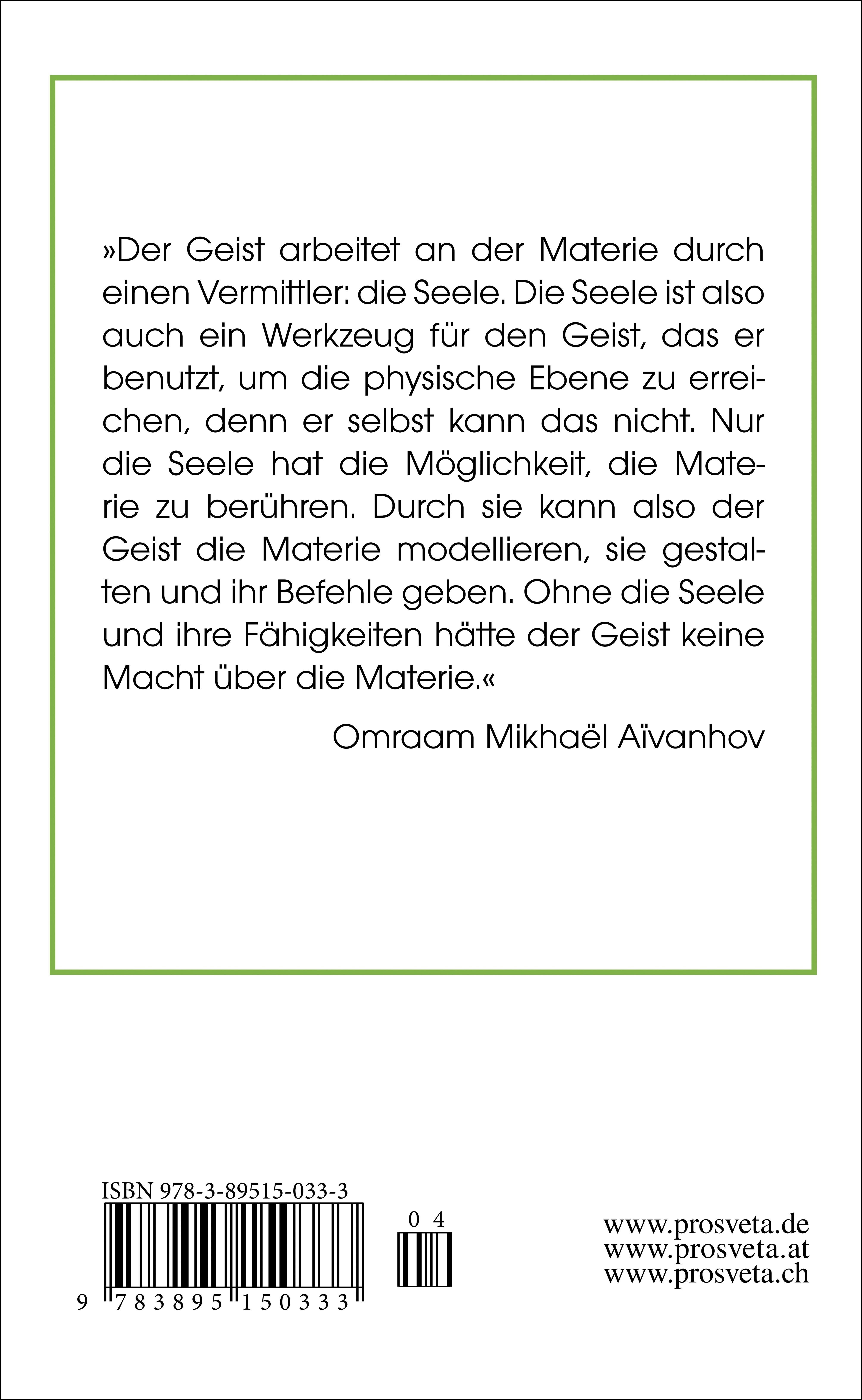 Rückseitencover Die Seele