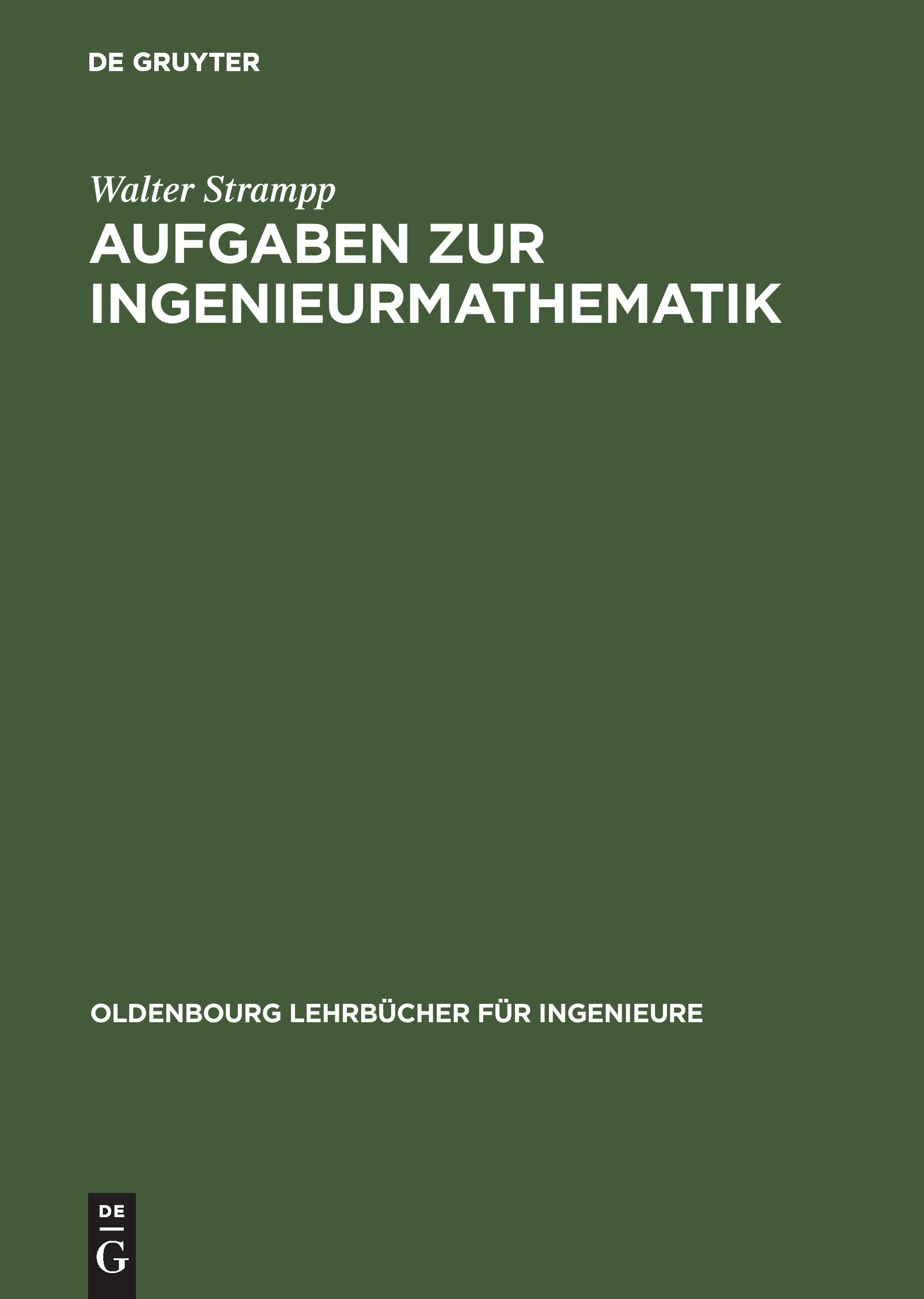 Vorderes Coverbild Aufgaben zur Ingenieurmathematik