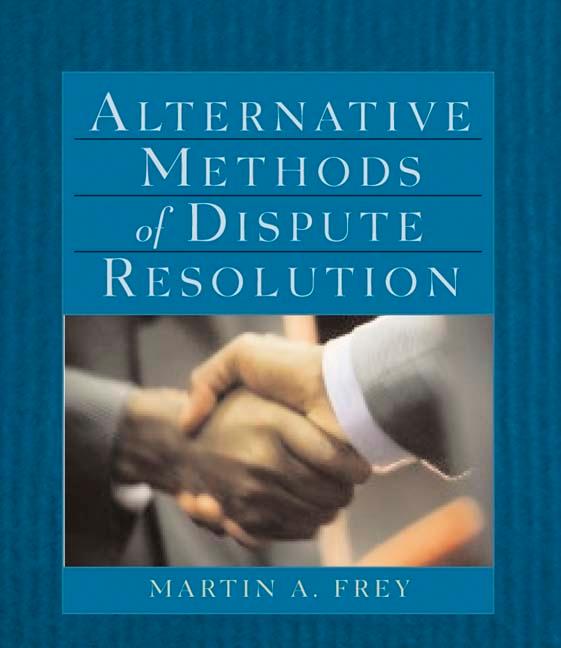 Vorderes Coverbild Alternative Methods of Dispute Resolution