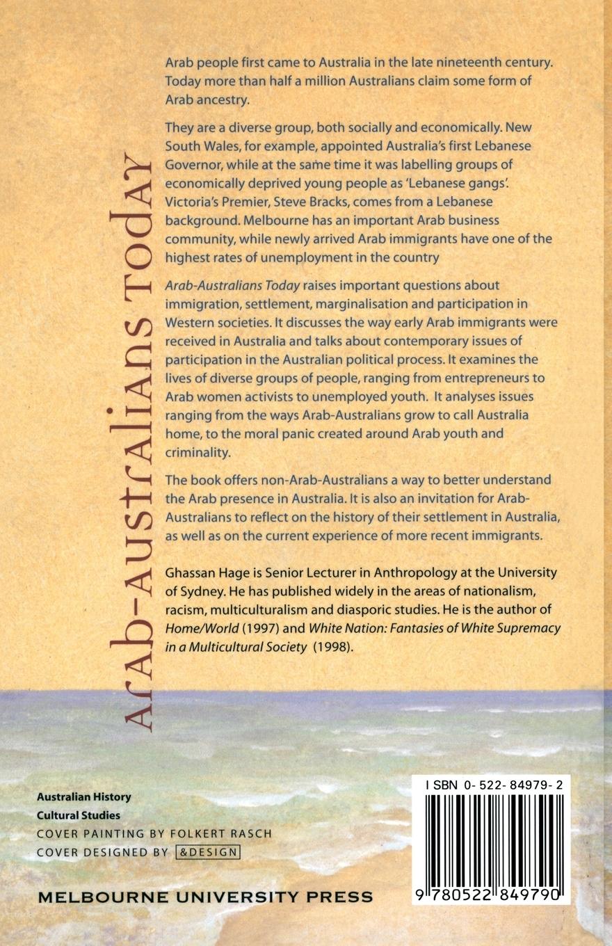 Rückseitencover Arab-Australians Today