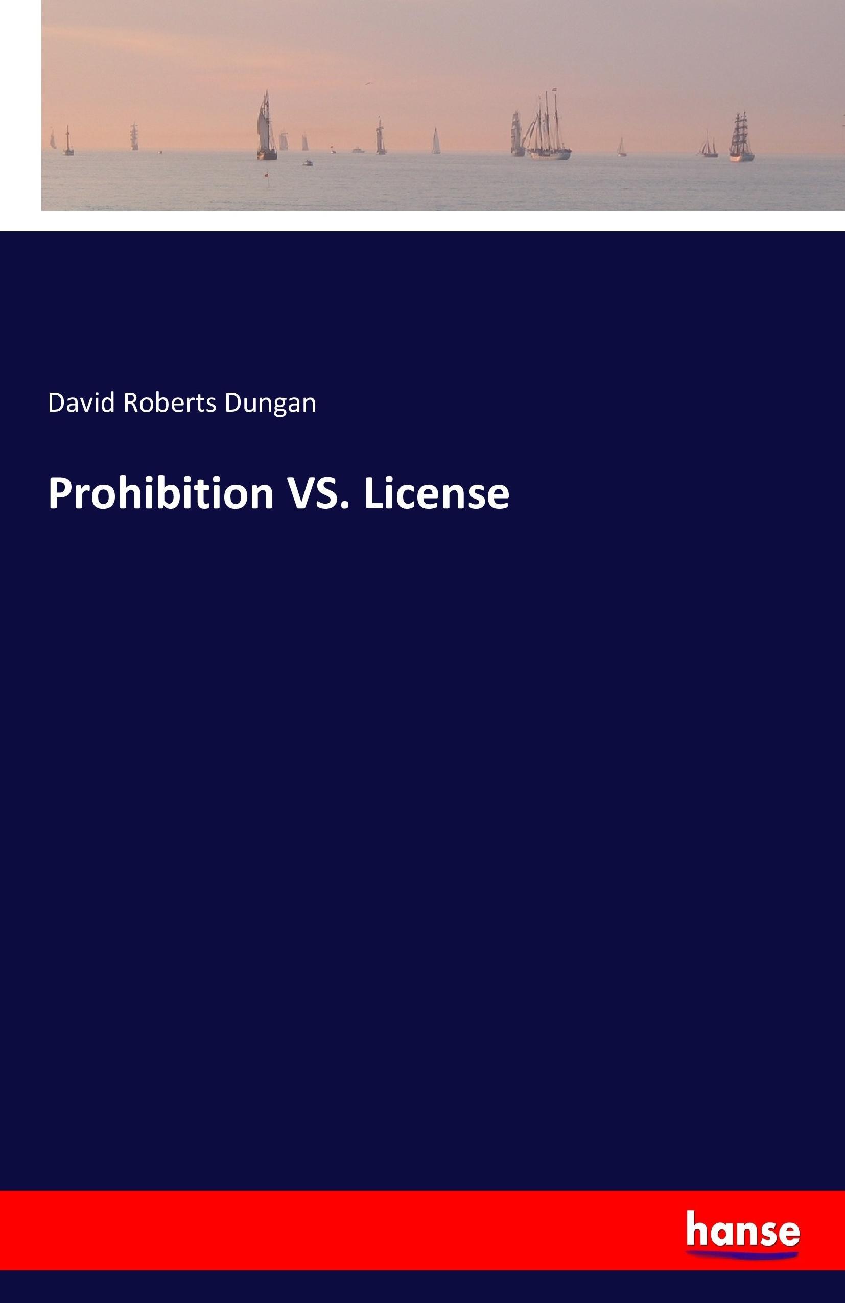 Vorderes Coverbild Prohibition VS. License