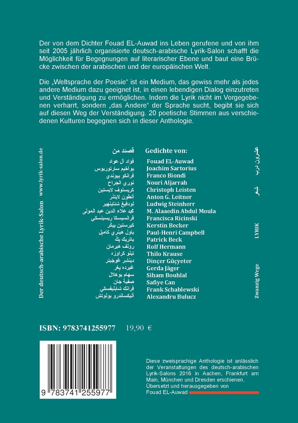 Rückseitencover Zwanzig Wege