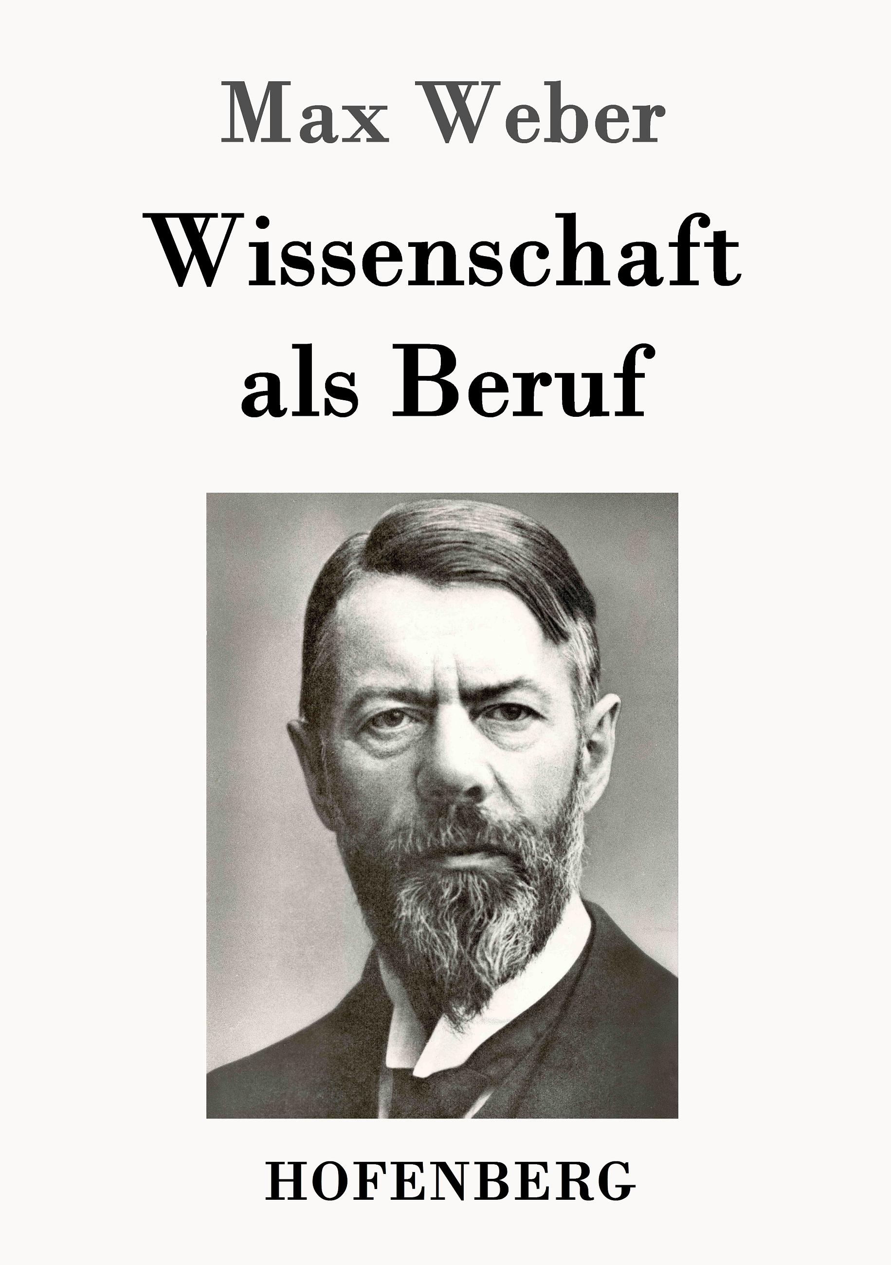 Vorderes Coverbild Wissenschaft als Beruf