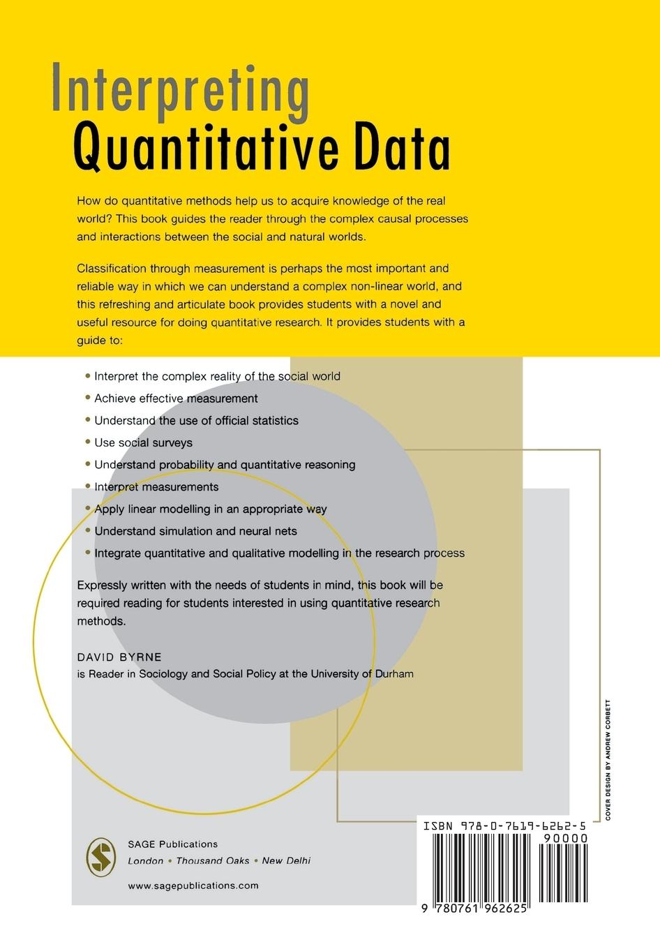 Rückseitencover Interpreting Quantitative Data