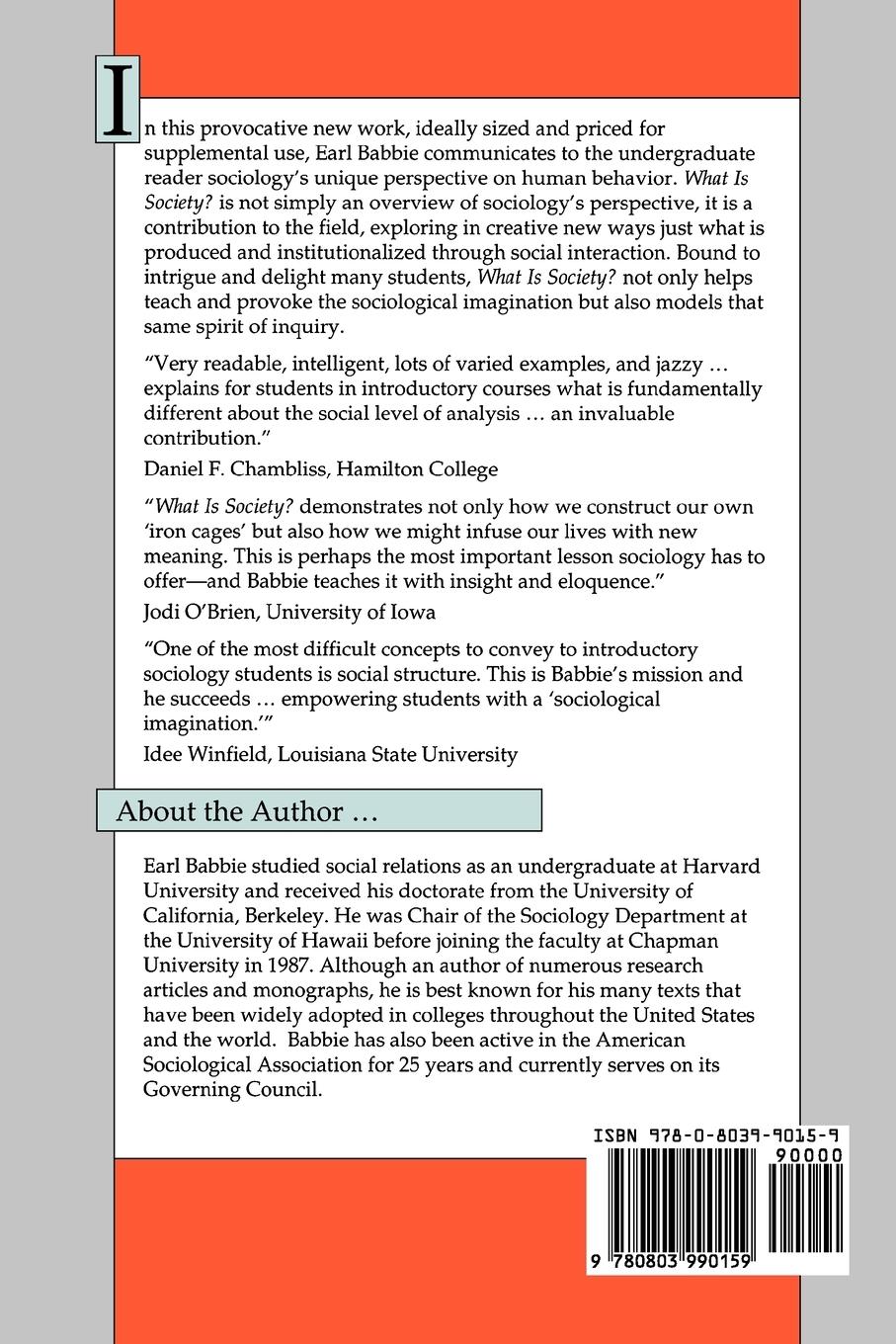 Rückseitencover What Is Society?