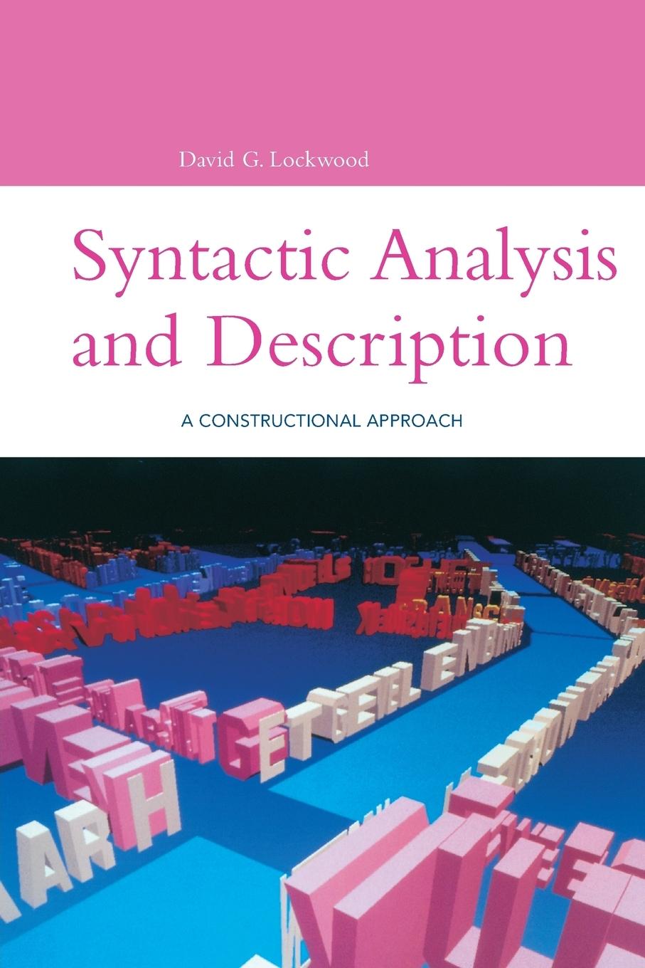 Vorderes Coverbild Syntactic Analysis and Description