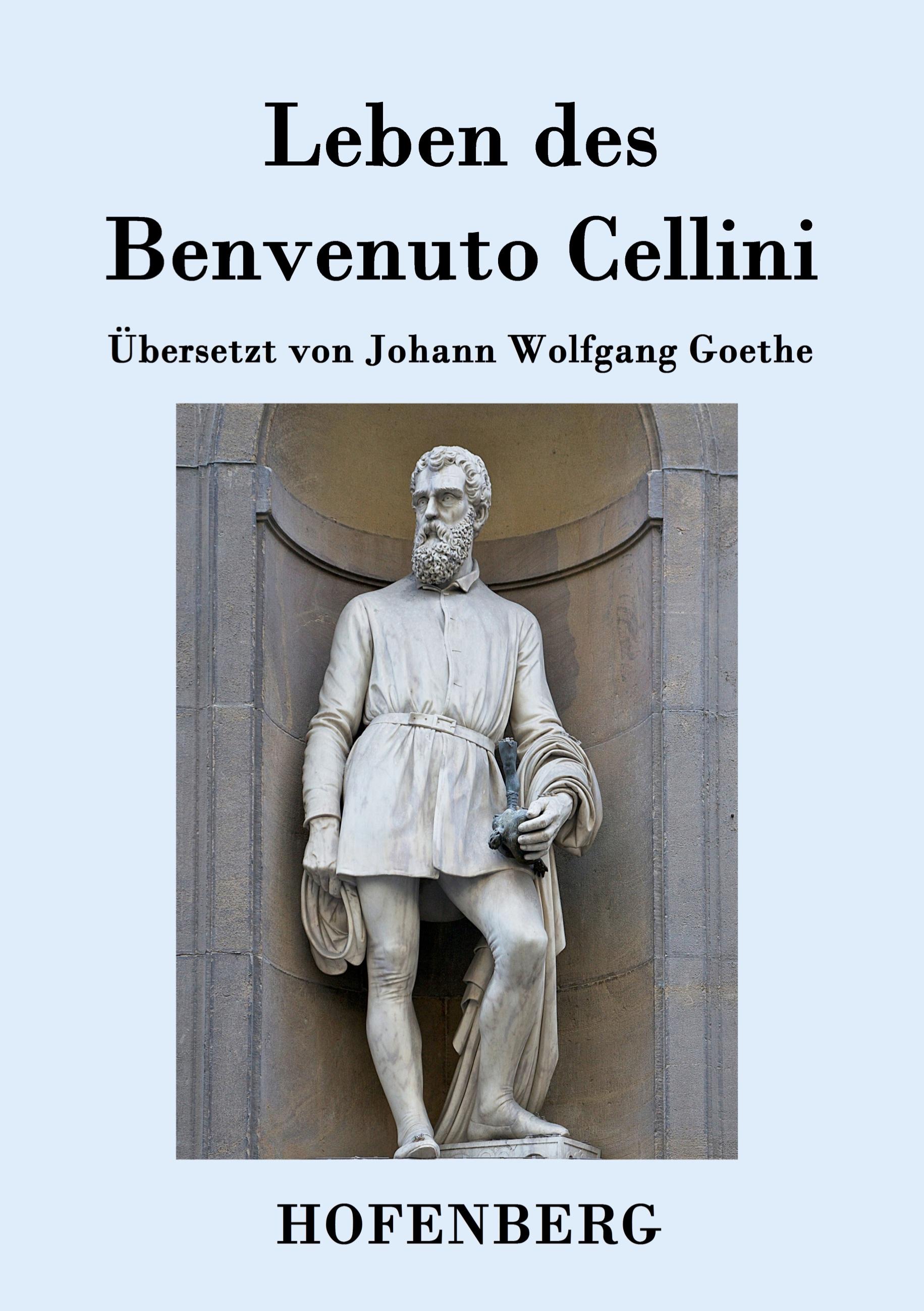 Vorderes Coverbild Leben des Benvenuto Cellini, florentinischen Goldschmieds und Bildhauers