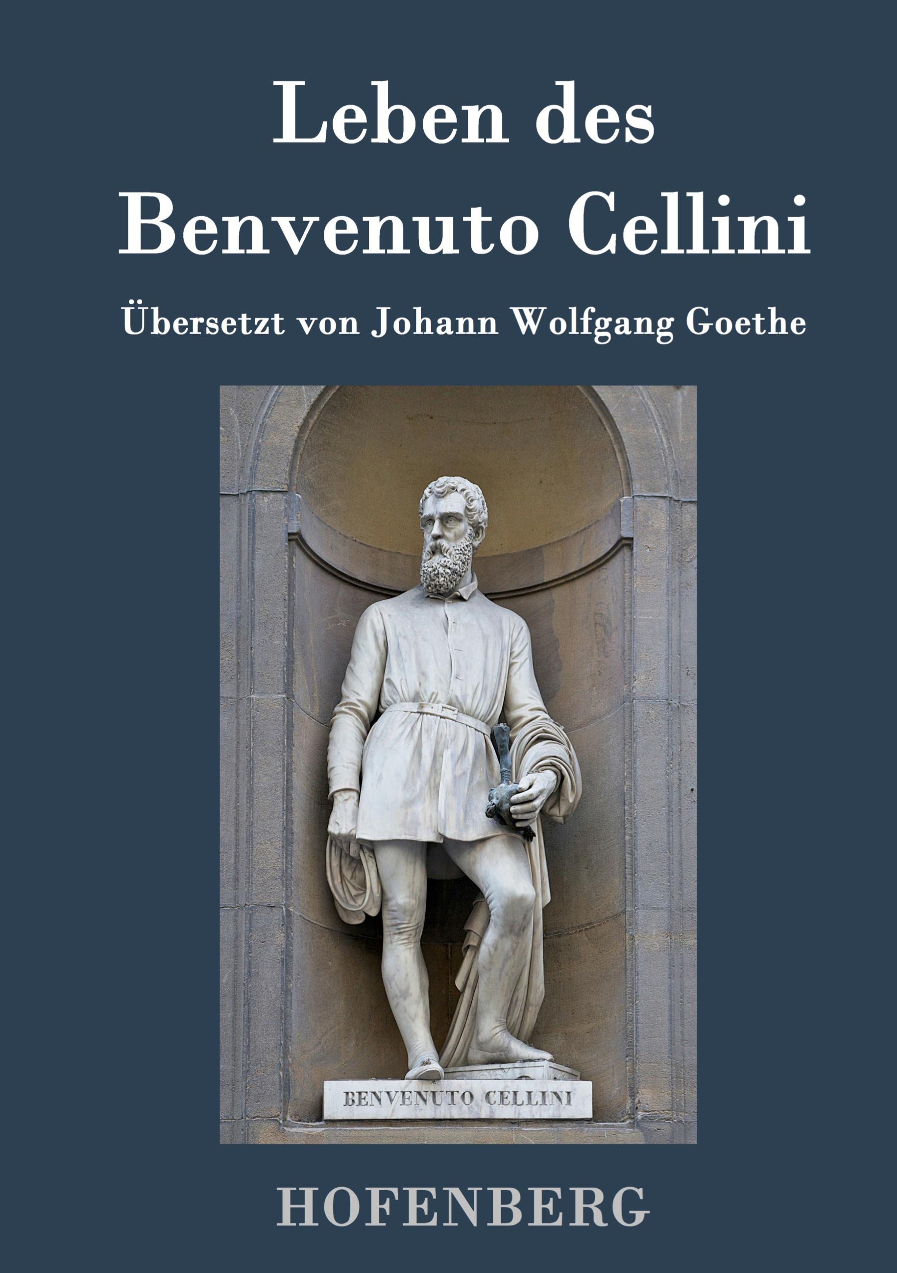Vorderes Coverbild Leben des Benvenuto Cellini, florentinischen Goldschmieds und Bildhauers
