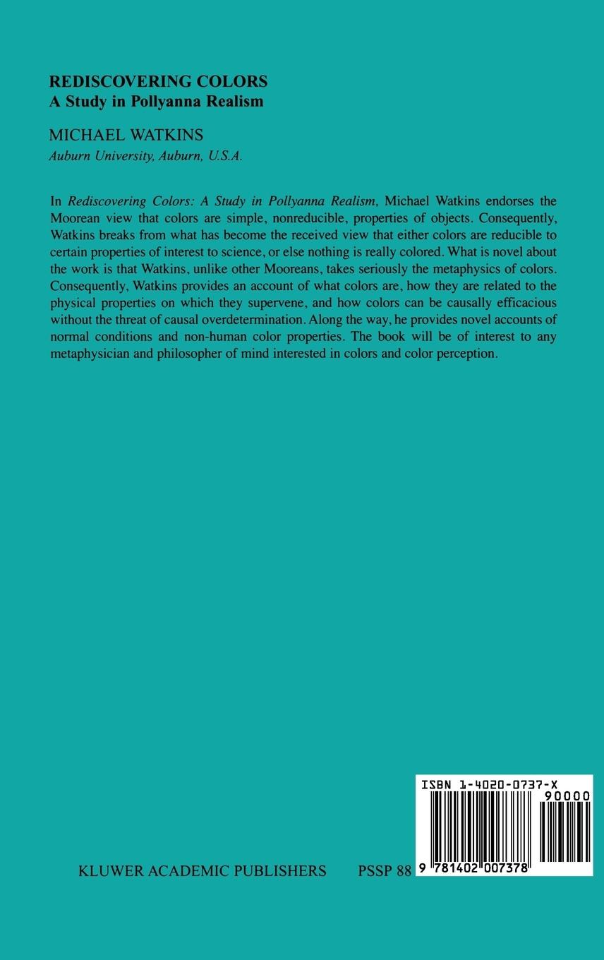 Rückseitencover Rediscovering Colors