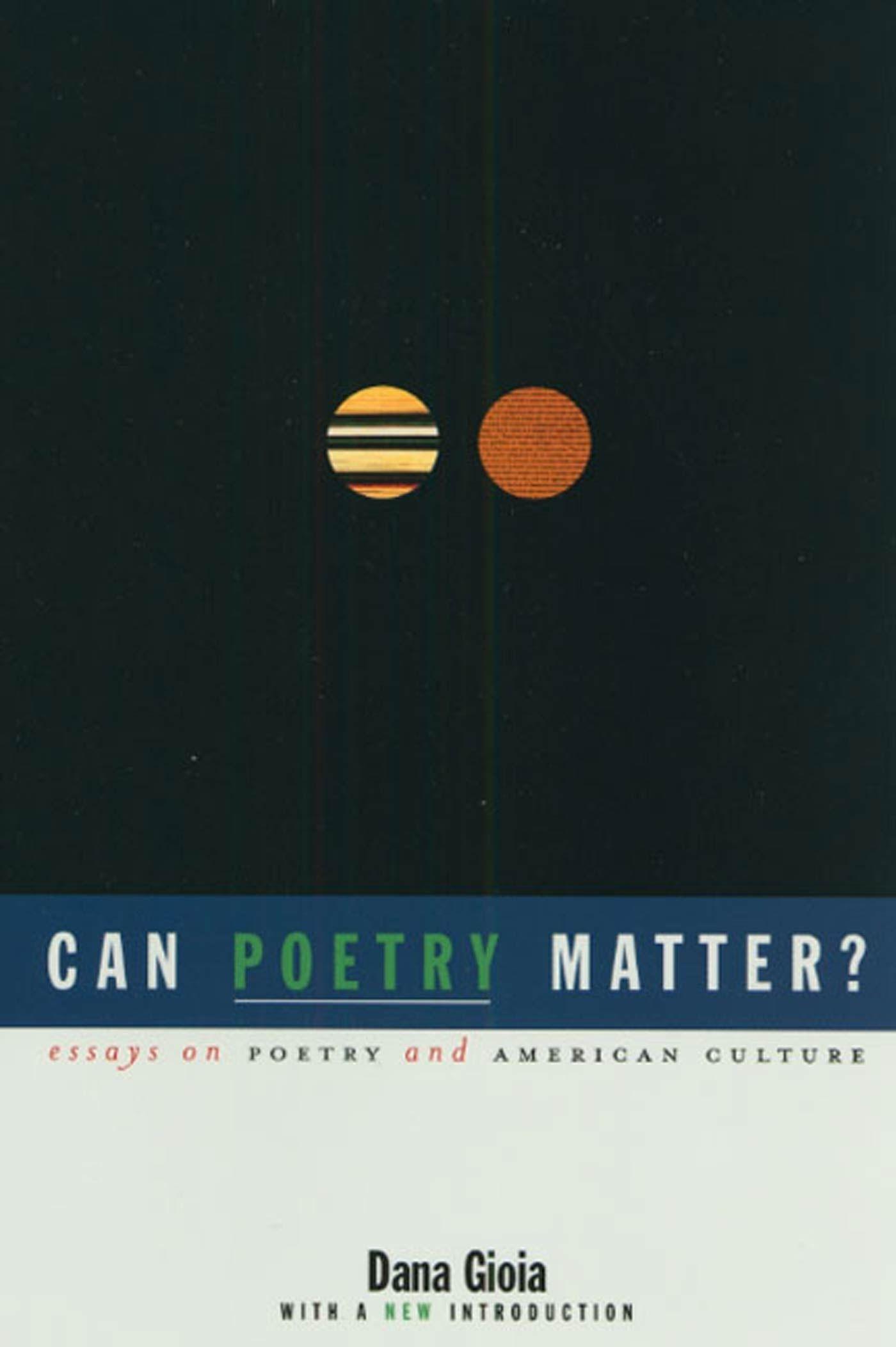 Vorderes Coverbild Can Poetry Matter?